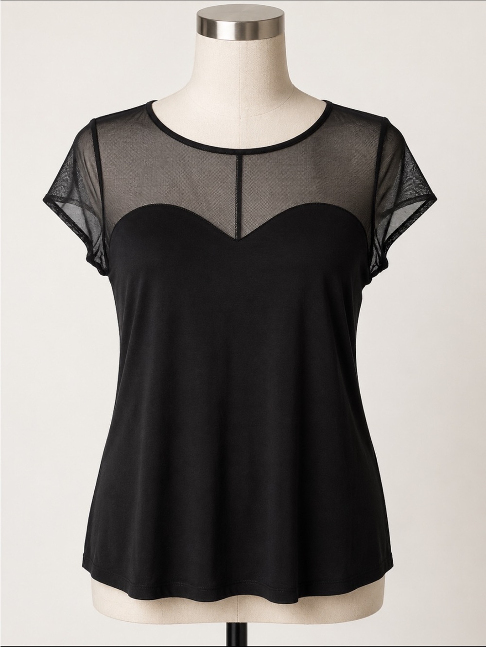 Guess Black Tee with Gold Logo Accent